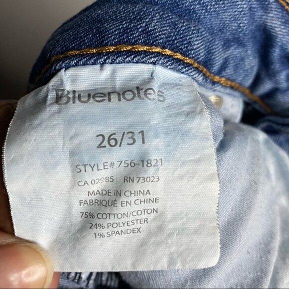 Bluenotes Women's Lauren Medium Indigo Mid Rise Skinny Denim - Picture 4 of 8